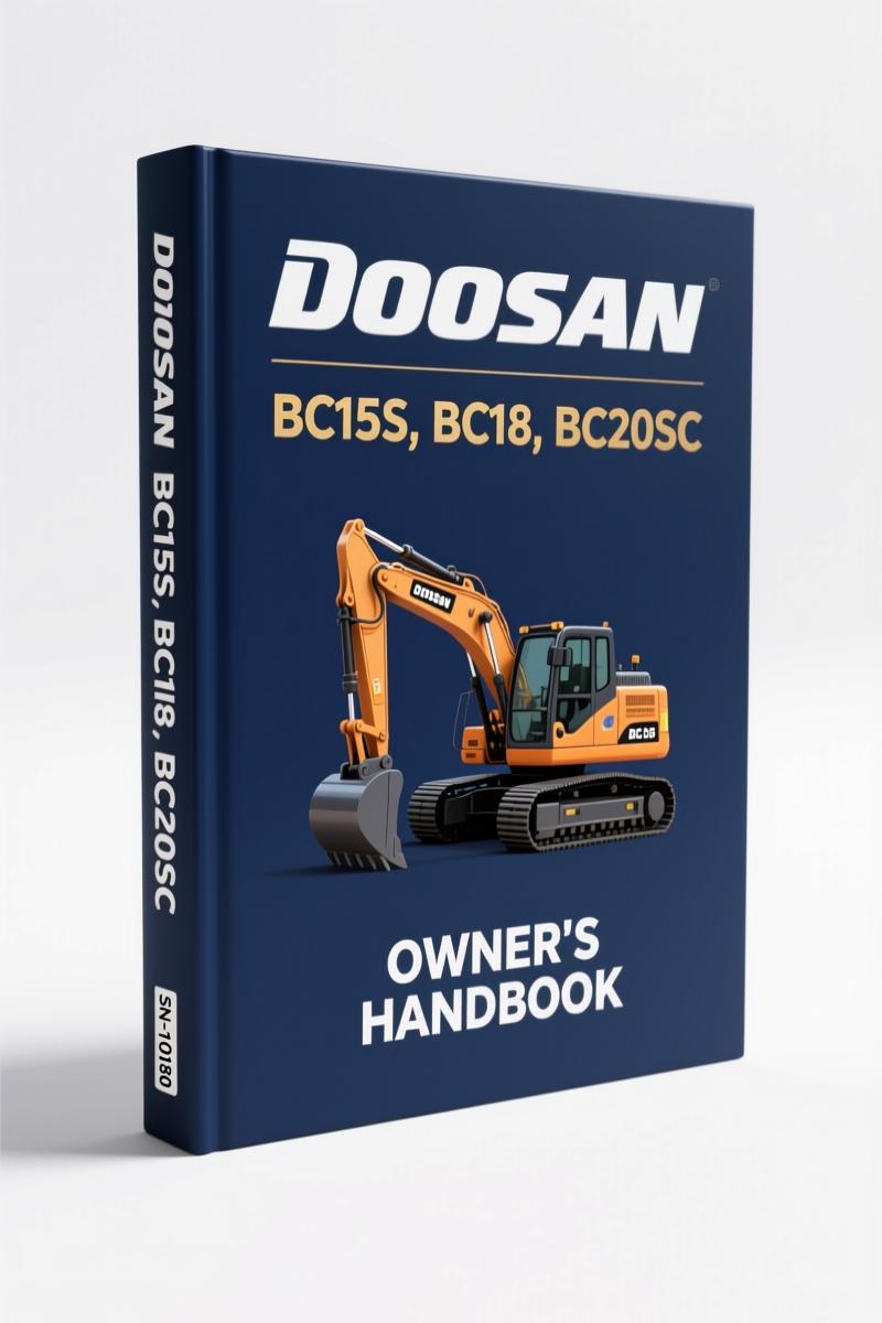 doosan bc15s, bc18, bc20sc operators manual, doosan manual, doosan bc15s,