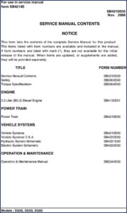 doosan d20g, d25g, d30g 2006 service manual, doosan service manual, doosan d20g,