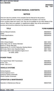 doosan d35s, d40s 1997 service manual, doosan service manual, doosan d35s,