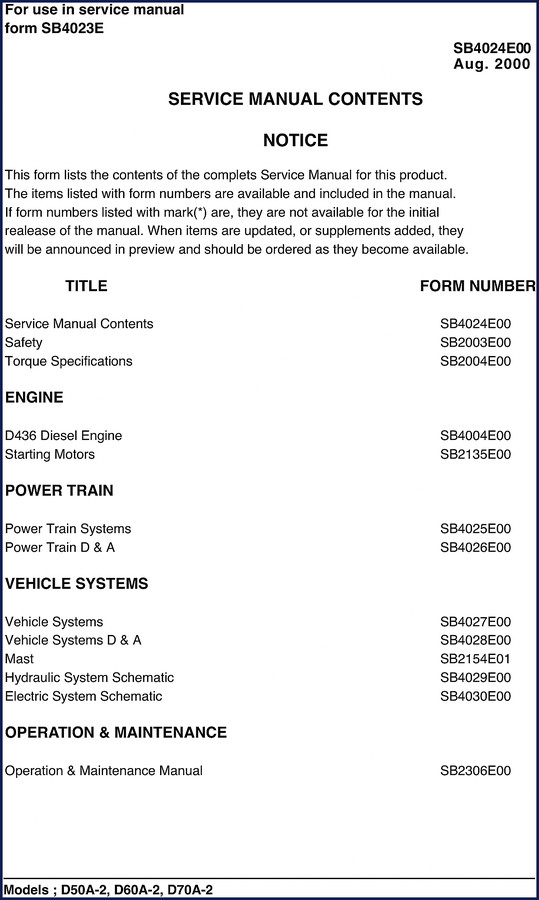 doosan d50a, doosan manual