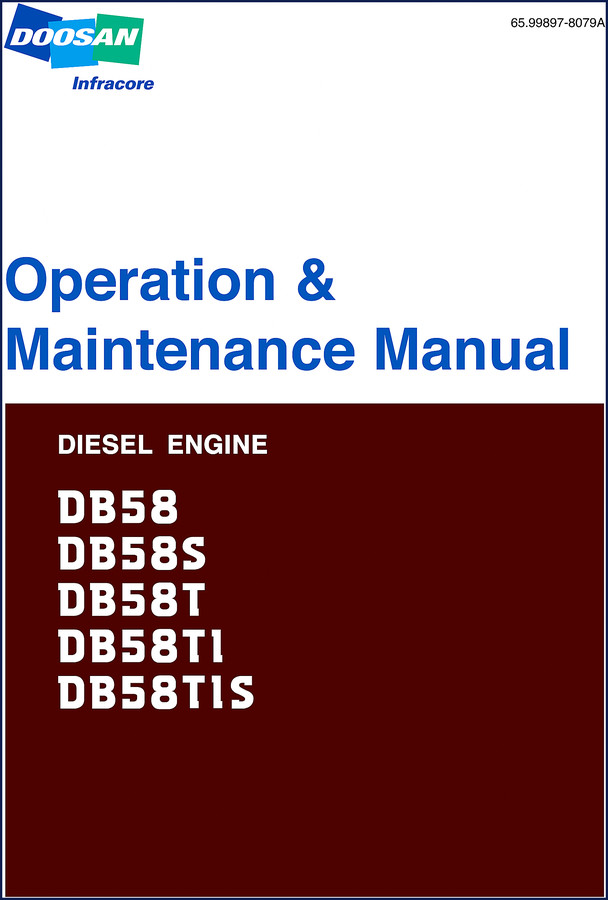 doosan db58 operators manual, doosan manual, doosan db58