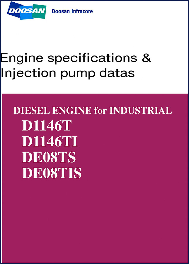 doosan d1146t, d1146ti, de08ts, de08tis technical manual, doosan manual, doosan d1146t,