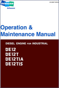 doosan de12 de12t de12tia de12tis operators manual, doosan manual, doosan de12
