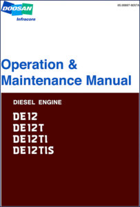 doosan de12 de12t de12tis de12ti operators manual, doosan manual, doosan de12
