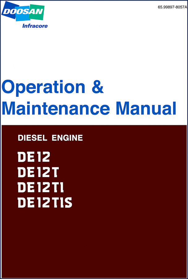 doosan de12 de12t de12tis de12ti operators manual, doosan manual, doosan de12