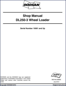 doosan dl250, doosan manual