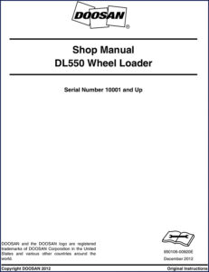 doosan dl550 2012 workshop manual, doosan workshop manual, doosan dl550