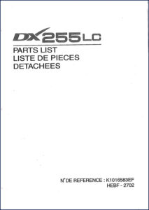 doosan dx 255 lc parts catalog, doosan parts catalog, doosan dx