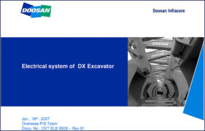 doosan dx 2007 electrical schematic, doosan manual, doosan dx