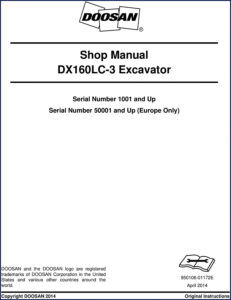 doosan dx160lc, doosan manual