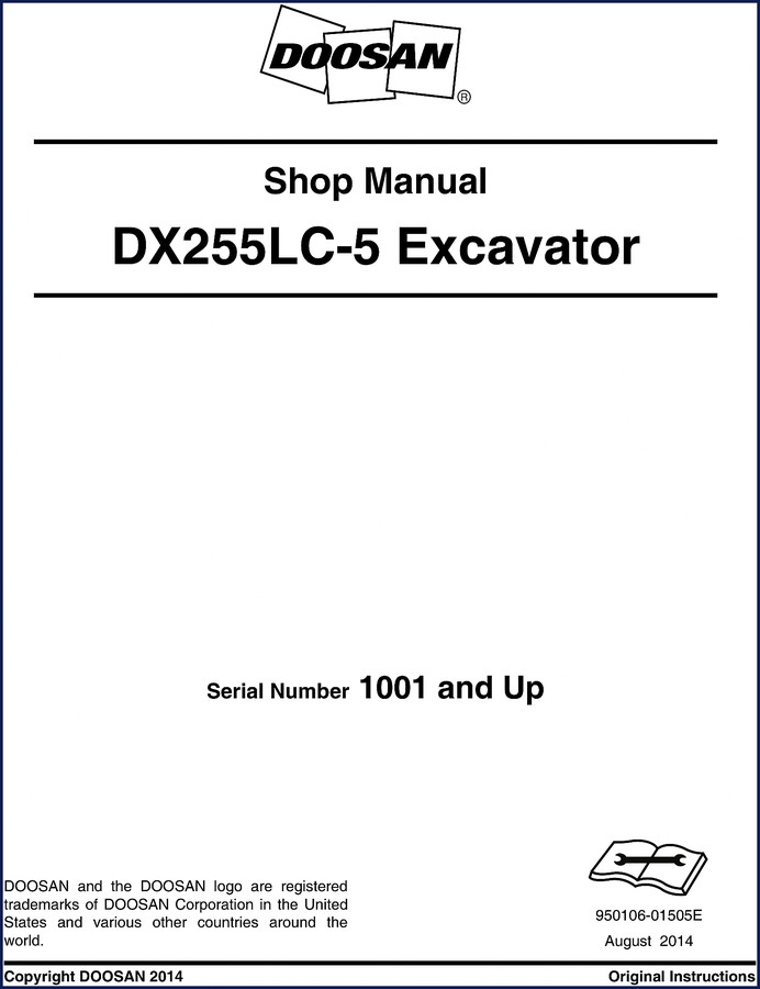 doosan dx255lc, doosan manual