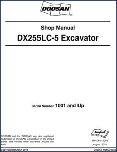 doosan dx255lc, doosan manual