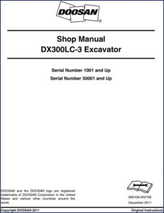 doosan dx300lc, doosan manual