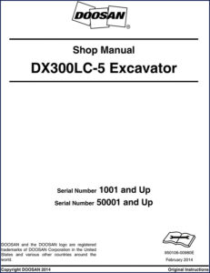 doosan dx300lc, doosan manual