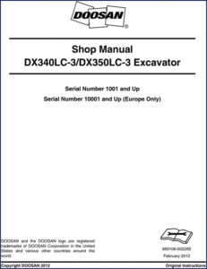 doosan dx340lc, doosan manual