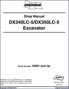 doosan dx340lc, doosan manual