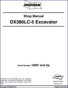 doosan dx380lc, doosan manual
