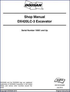 doosan dx420lc, doosan manual