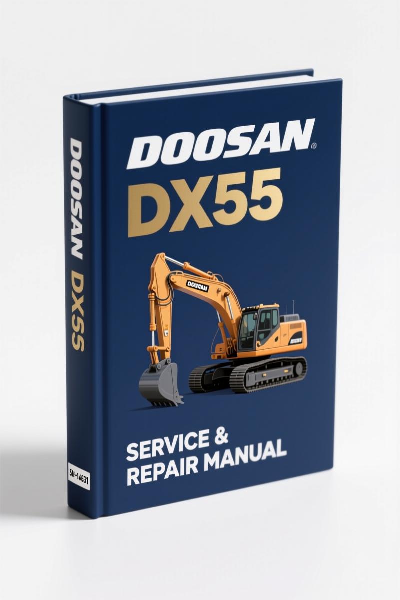 doosan dx55 technical manual, doosan manual, doosan dx55