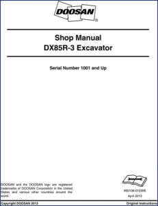 doosan dx85r, doosan manual