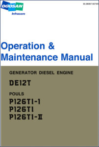 doosan de12t, p126t1, doosan manual, doosan de12t,