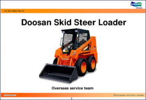 doosan skid steer loader service manual, doosan service manual, doosan skid