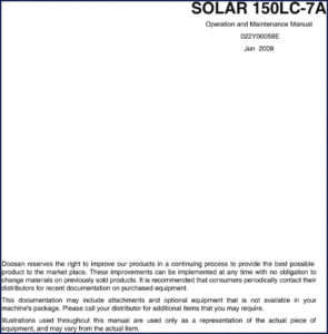 doosan solar 150lc, doosan manual, doosan solar