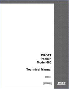 drott 600 technical manual, drott manual, drott 600