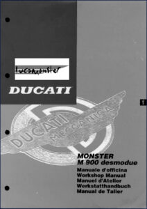 ducati monster m900 desmodue workshop manual oem 271p, ducati workshop manual, ducati monster