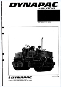 Dynapac C 220 User Manual – Factory Specs for Roller Operation – OEM Service Manual
