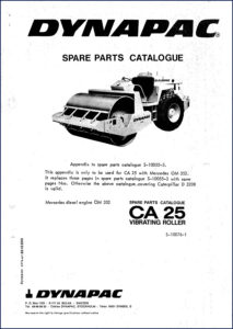 dynapac ca 25 parts catalog, dynapac parts catalog, dynapac ca