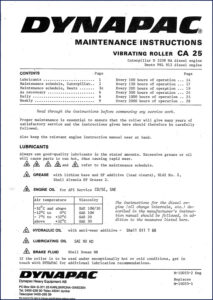 dynapac ca 25 parts catalog, dynapac parts catalog, dynapac ca