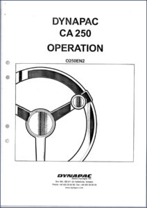dynapac ca 250 2001 operators manual, dynapac manual, dynapac ca