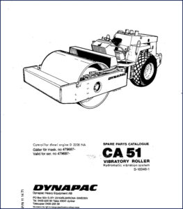 dynapac ca 51 parts catalog, dynapac parts catalog, dynapac ca
