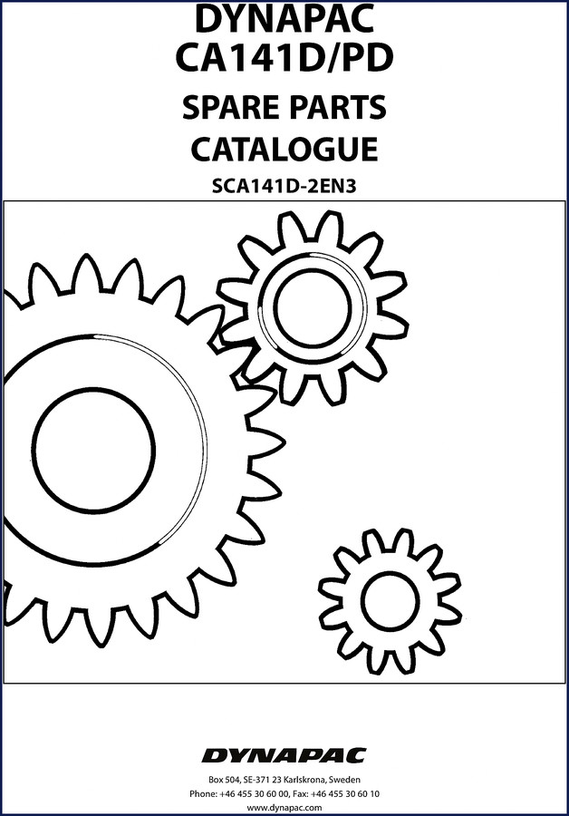 dynapac ca141d ca141pd parts catalog, dynapac parts catalog, dynapac ca141d
