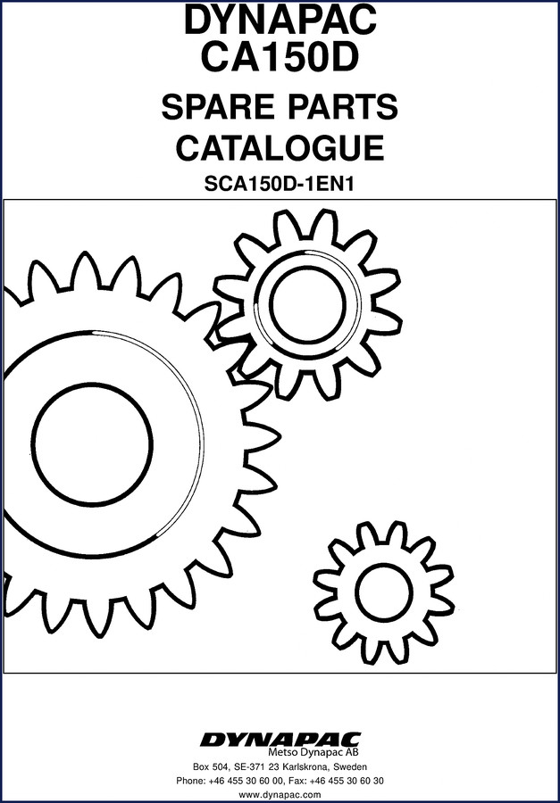 dynapac ca150d parts catalog, dynapac parts catalog, dynapac ca150d