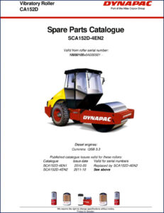 dynapac ca152d 2011 parts catalog, dynapac parts catalog, dynapac ca152d