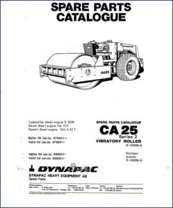 dynapac ca25 parts catalog, dynapac parts catalog, dynapac ca25