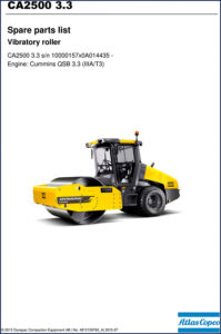 dynapac ca2500 2015 parts catalog, dynapac parts catalog, dynapac ca2500