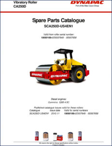 dynapac ca250d 2010 parts catalog, dynapac parts catalog, dynapac ca250d