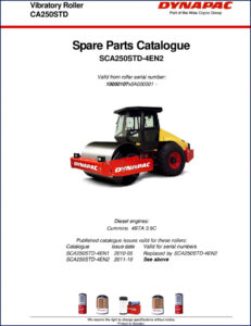 dynapac ca250std 2011 parts catalog, dynapac parts catalog, dynapac ca250std