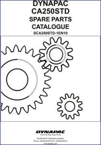 dynapac ca250std parts catalog, dynapac parts catalog, dynapac ca250std