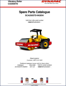 dynapac ca250std 2011 parts catalog, dynapac parts catalog, dynapac ca250std