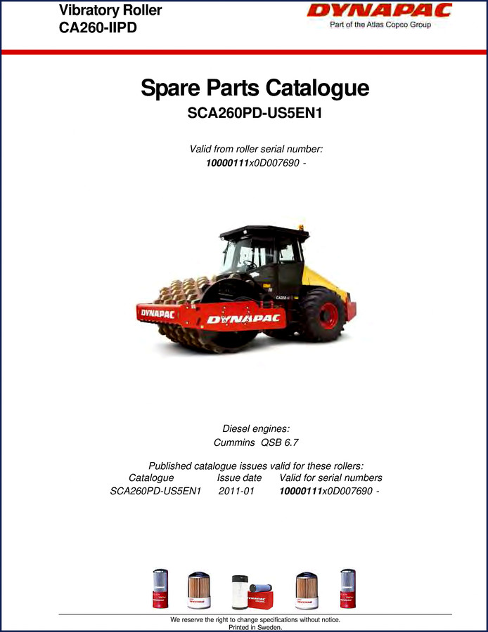 dynapac ca260, dynapac manual