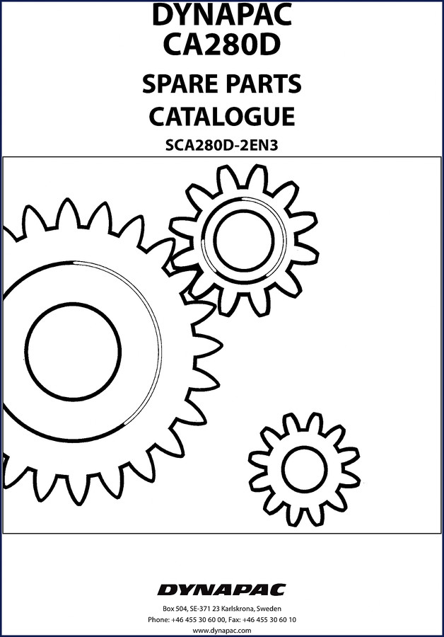 dynapac ca280d parts catalog, dynapac parts catalog, dynapac ca280d