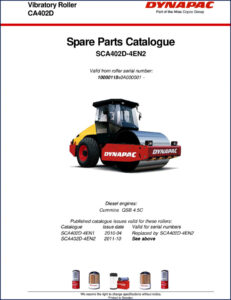 dynapac ca402d 2011 parts catalog, dynapac parts catalog, dynapac ca402d