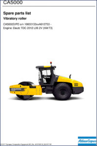 dynapac ca5000d, ca5000pd 2017 parts catalog, dynapac parts catalog, dynapac ca5000d,