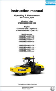 dynapac ca6000, ca2500, ca2800, ca3500, ca4000 operators manual, dynapac manual, dynapac ca6000,