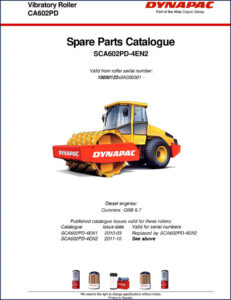 dynapac ca602pd parts catalog, dynapac parts catalog, dynapac ca602pd