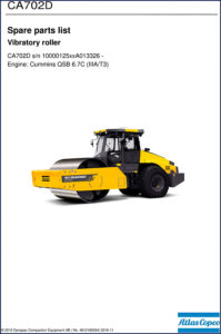 dynapac ca702d ca702 2016 parts catalog, dynapac parts catalog, dynapac ca702d